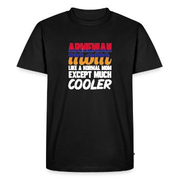 Drapeau arménien Arménie - T-shirt Premium bio Homme - noir - Devant - Nico (187cm)