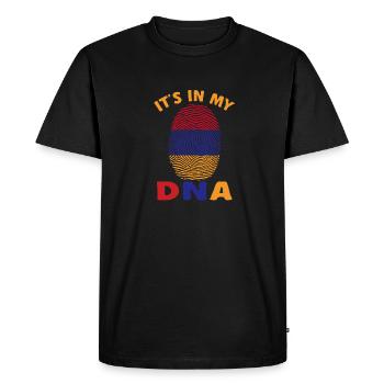 Drapeau arménien Arménie - T-shirt Premium bio Homme - noir - Devant - Nico (187cm)