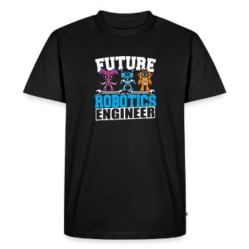 Future Robotics Engineer School Droid Builder Buil - T-shirt Premium bio Homme - noir - Devant - Nico (187cm)