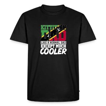 Flag of Saint Kitts and Nevis - Men's Premium Organic T-Shirt - black - Front - Nico (187cm)