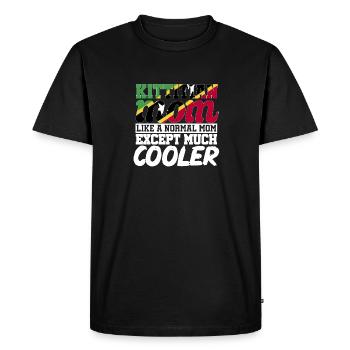 Flag of Saint Kitts and Nevis - Men's Premium Organic T-Shirt - black - Front - Nico (187cm)