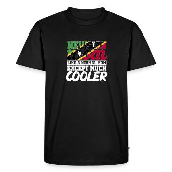 Flag of Saint Kitts and Nevis - Men's Premium Organic T-Shirt - black - Front - Nico (187cm)
