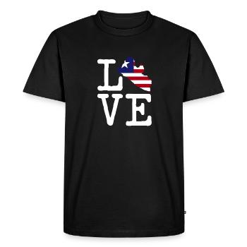 Drapeau du Libéria Libériens - T-shirt Premium bio Homme - noir - Devant - Nico (187cm)