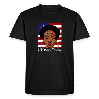 Drapeau du Libéria Libériens - T-shirt Premium bio Homme - noir - Devant - Nico (187cm)