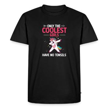 Tonsillectomy, recovery, tonsillectomy - Men's Premium Organic T-Shirt - black - Front - Nico (187cm)