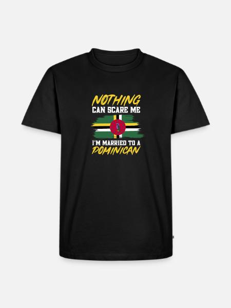 Drapeau dominicain Dominika - T-shirt Premium bio Homme - noir
