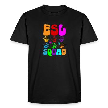 Teacher English Second Language Foreign Language - Men's Premium Organic T-Shirt - black - Front - Nico (187cm)