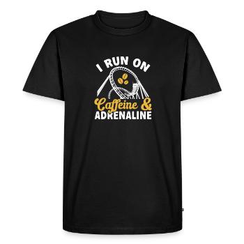 Roller Coaster Parc d’attractions Roller Coaster - T-shirt Premium bio Homme - noir - Devant - Nico (187cm)