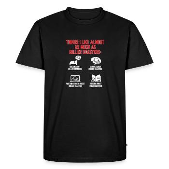 Roller Coaster Parc d’attractions Roller Coaster - T-shirt Premium bio Homme - noir - Devant - Nico (187cm)