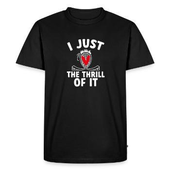 Roller Coaster Parc d’attractions Roller Coaster - T-shirt Premium bio Homme - noir - Devant - Nico (187cm)