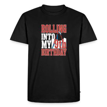 Roller Coaster Parc d’attractions Roller Coaster - T-shirt Premium bio Homme - noir - Devant - Nico (187cm)