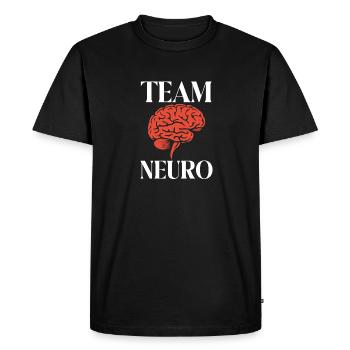 Neurologie, Infirmière, Cerveau, Neurologue - T-shirt Premium bio Homme - noir - Devant - Nico (187cm)