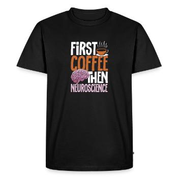 Neurologie, Infirmière, Cerveau, Neurologue - T-shirt Premium bio Homme - noir - Devant - Nico (187cm)
