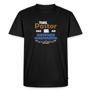 Religious Preacher This Pastor Has An Awesome - Men's Premium Organic T-Shirt - black - Front - Nico (187cm)