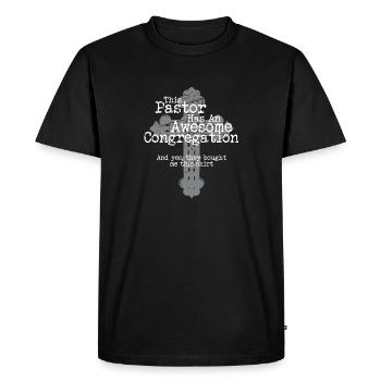 Christian Preacher This Pastor Has An Awesome - Men's Premium Organic T-Shirt - black - Front - Nico (187cm)