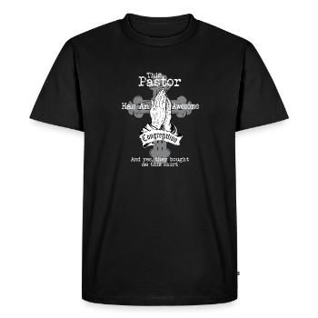 Church Preacher This Pastor Has An Awesome - Men's Premium Organic T-Shirt - black - Front - Nico (187cm)