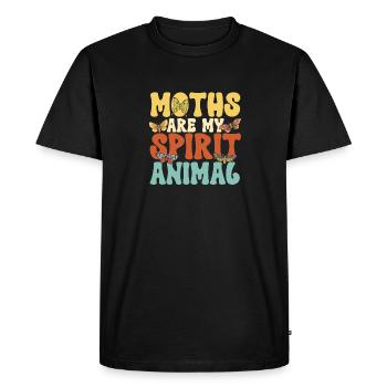 Moths Insect Collector Entomologist - Men's Premium Organic T-Shirt - black - Front - Nico (187cm)
