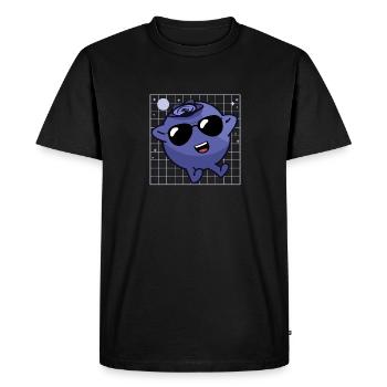 Blueberry, Fruit, Blueberry - Men's Premium Organic T-Shirt - black - Front - Nico (187cm)