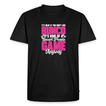 Jeu de dés Bunco - T-shirt Premium bio Homme - noir - Devant - Nico (187cm)
