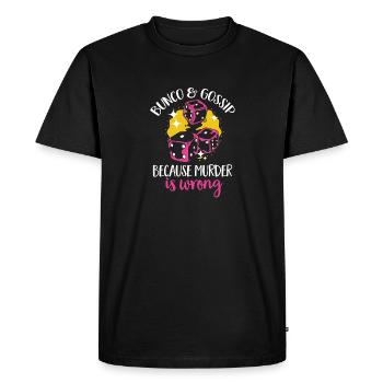 Jeu de dés Bunco - T-shirt Premium bio Homme - noir - Devant - Nico (187cm)
