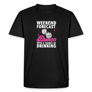 Jeu de dés Bunco - T-shirt Premium bio Homme - noir - Devant - Nico (187cm)