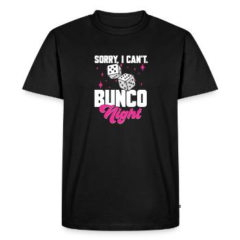 Jeu de dés Bunco - T-shirt Premium bio Homme - noir - Devant - Nico (187cm)