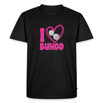 Jeu de dés Bunco - T-shirt Premium bio Homme - noir - Devant - Nico (187cm)