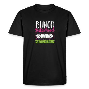 Jeu de dés Bunco - T-shirt Premium bio Homme - noir - Devant - Nico (187cm)