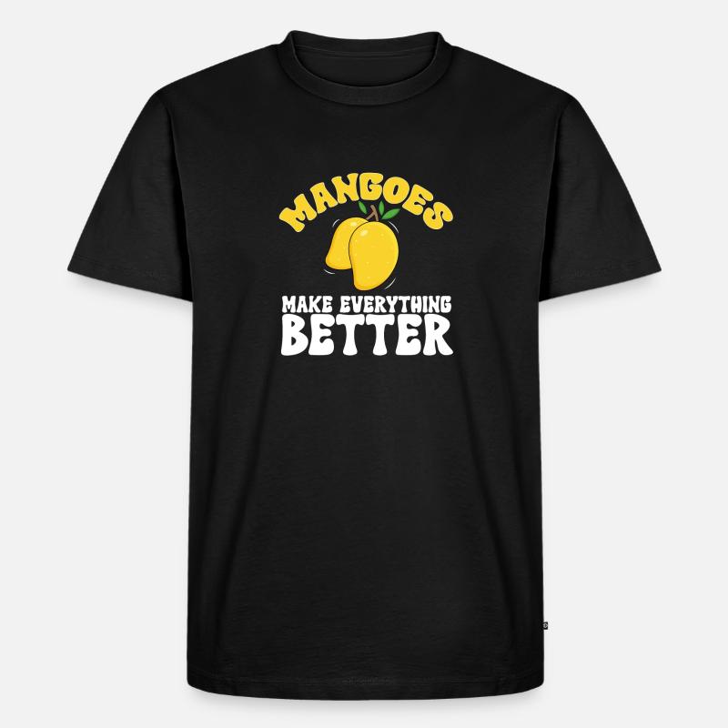 Mango Fruit Mango - Men's Premium Organic T-Shirt - black