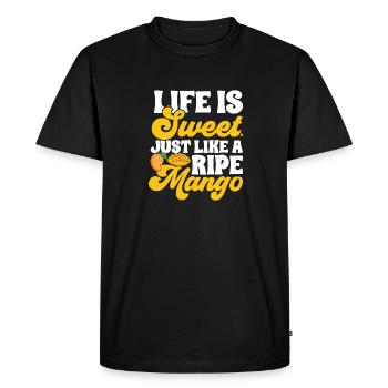 Mangue Fruit Mangue - T-shirt Premium bio Homme - noir - Devant - Nico (187cm)