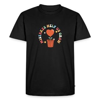 Les erreurs de la rentrée scolaire nous aident à faire grandir les élèves - T-shirt Premium bio Homme - noir - Devant - Nico (187cm)