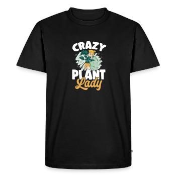 Monstera Deliciosa Albo Botanical Houseplant - Men's Premium Organic T-Shirt - black - Front - Nico (187cm)