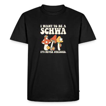 Professeur d’anglais Je veux être un Schwa ELA Life - T-shirt Premium bio Homme - noir - Devant - Nico (187cm)