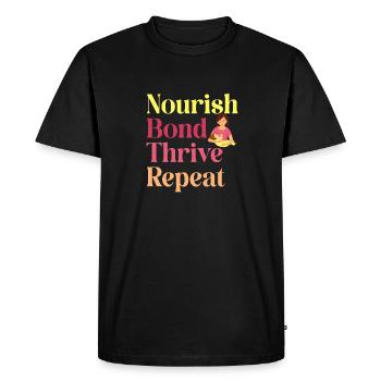 Consultante en lactation IBCLC - T-shirt Premium bio Homme - noir - Devant - Nico (187cm)