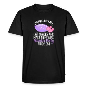 Soirée pyjama pyjama soirée pyjama - T-shirt Premium bio Homme - noir - Devant - Nico (187cm)