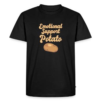 Soutien émotionnel Soutien Gentillesse extravertie - T-shirt Premium bio Homme - noir - Devant - Nico (187cm)