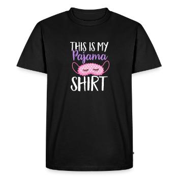 Soirée pyjama pyjama soirée pyjama - T-shirt Premium bio Homme - noir - Devant - Nico (187cm)
