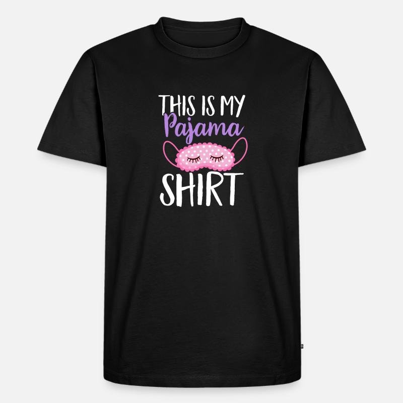 Soirée pyjama pyjama soirée pyjama - T-shirt Premium bio Homme - noir