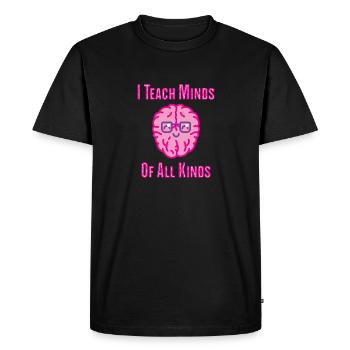 Cadeaux d’enseignants en éducation spécialisée Amour de l’enseignement - T-shirt Premium bio Homme - noir - Devant - Nico (187cm)