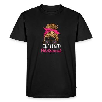 Phlebotomy Blood Draw Blood Nurse - Men's Premium Organic T-Shirt - black - Front - Nico (187cm)