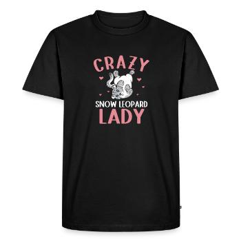 Snow leopard - Men's Premium Organic T-Shirt - black - Front - Nico (187cm)