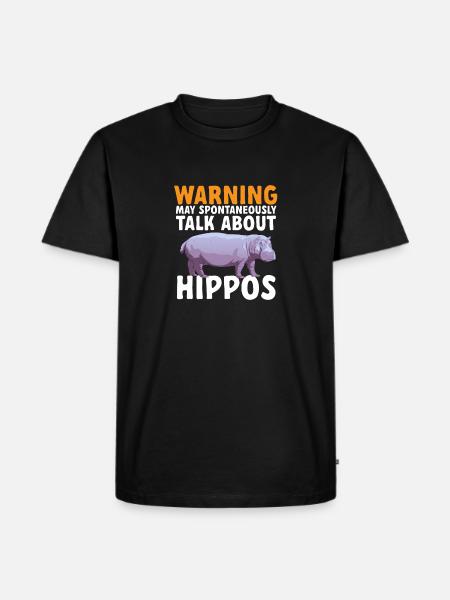 Hippopotamus Hippopotamus - Men's Premium Organic T-Shirt - black