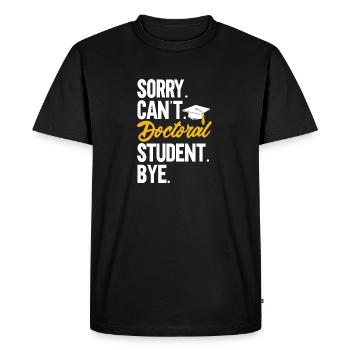 Doctorat Doctorat Doctorat Doctorat - T-shirt Premium bio Homme - noir - Devant - Nico (187cm)