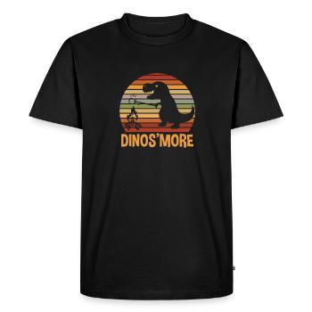 S'more Campfire Marshmallow Camping - Men's Premium Organic T-Shirt - black - Front - Nico (187cm)