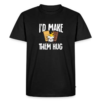 S'more Campfire Marshmallow Camping - Men's Premium Organic T-Shirt - black - Front - Nico (187cm)