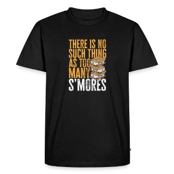 S'more Campfire Marshmallow Camping - Men's Premium Organic T-Shirt - black - Front - Nico (187cm)