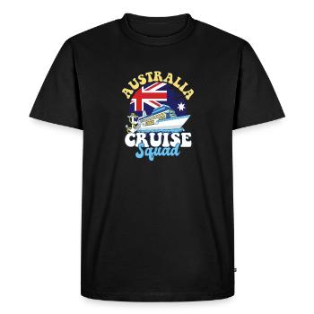 Australia Cruise Squad Family Vacation Trip - Men's Premium Organic T-Shirt - black - Front - Nico (187cm)