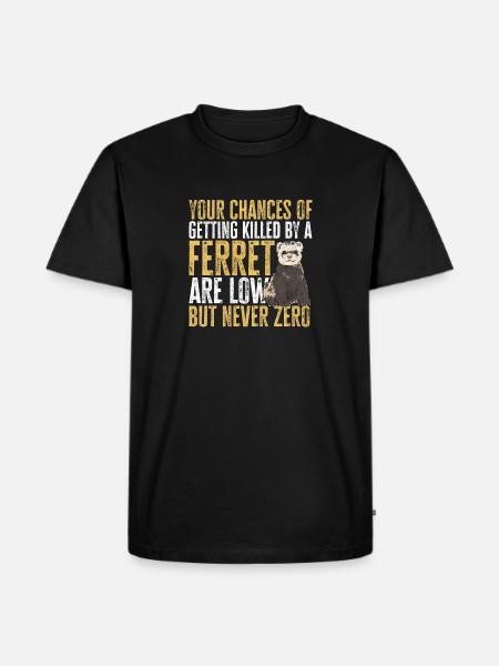 Ferret Owner Ferret - Men's Premium Organic T-Shirt - black