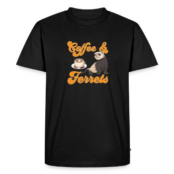 Furet, propriétaire de furet - T-shirt Premium bio Homme - noir - Devant - Nico (187cm)
