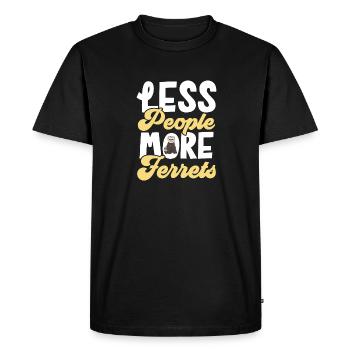 Furet, propriétaire de furet - T-shirt Premium bio Homme - noir - Devant - Nico (187cm)